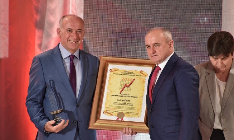 Rade Bošnjak dobitnik nagrade 'Europski najmenadžer 2018.'