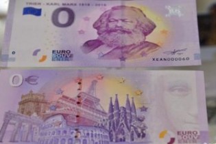 Novčanica od "nula" eura sa likom Marksa potpuni hit