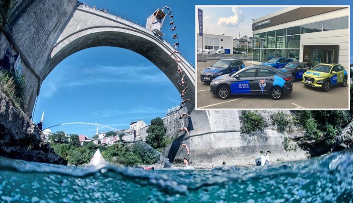 Hyundai - Automobilski partner takmičenja Red Bull Cliff Diving Mostar 2018