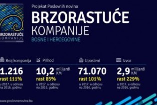 Prihod brzorastućih kompanija u BiH se mjeri u milijardama KM