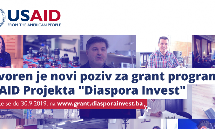 USAID Diaspora Invest raspisao javni poziv za dodjelu bespovratnih sredstava