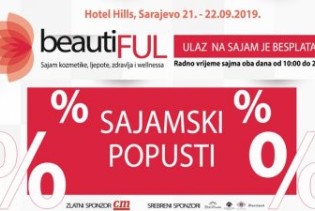 Fantastični popusti do 50%: Ovog vikenda u Sarajevu Prvi sajam kozmetike, ljepote, zdravlja i wellnessa beautiFUL2019