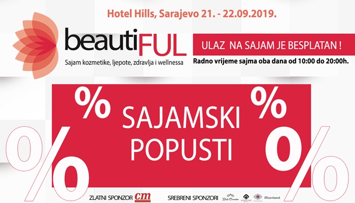 Fantastični popusti do 50%: Ovog vikenda u Sarajevu Prvi sajam kozmetike, ljepote, zdravlja i wellnessa beautiFUL2019