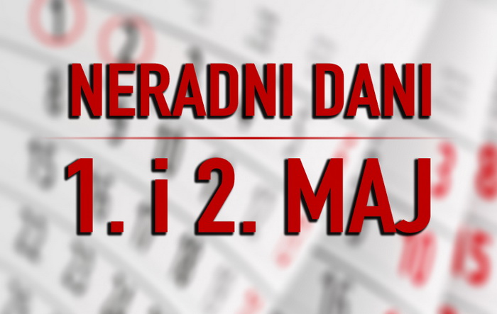 U Federaciji BiH će 1. i 2. maj biti neradni dani