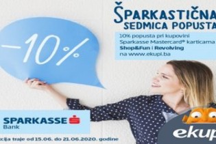 10 posto popusta na on-line kupovine kreditnim karticama Sparkasse Bank