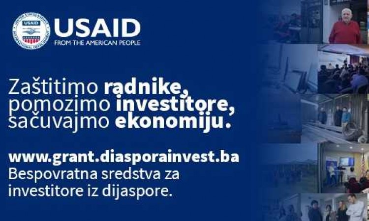 USAID kroz projekt 'Diaspora Invest' otvorio novi poziv za dodjelu grantova