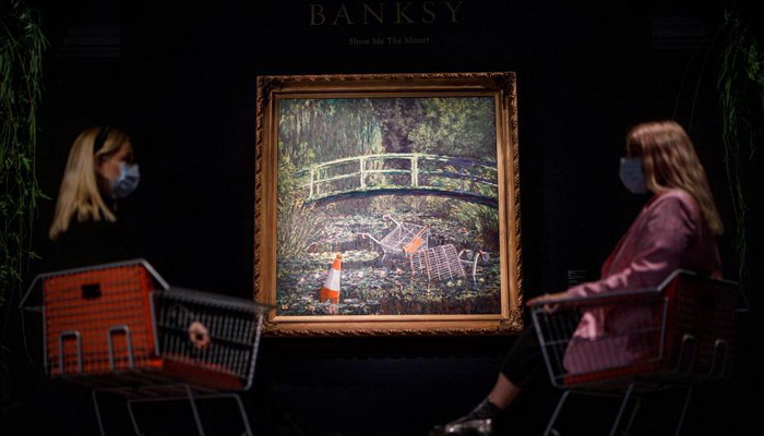 Banksyjev omaž Monetu prodat za skoro 10 miliona dolara