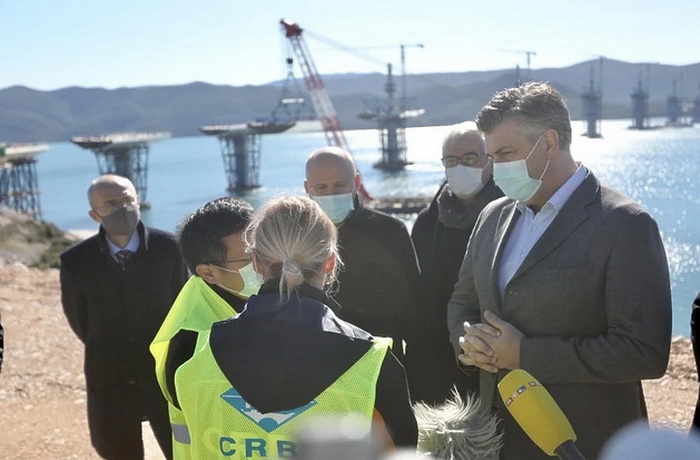 Plenković: Pelješki most će biti spojen do kraja godine