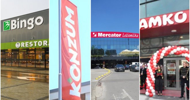 Bingo, Amko, Mercator i Konzum o rastu cijena