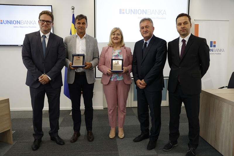 Novalić i Milićević posjetili UNION banku povodom 10. godišnjice uspješnog poslovanja