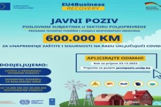 EU dodjeljuje u BiH 600.000 KM za unapređenje zaštite na radu u poljoprivredi