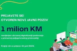 Milion KM namijenjen digitalnoj transformaciji preduzeća u sektoru poljoprivrede u BiH