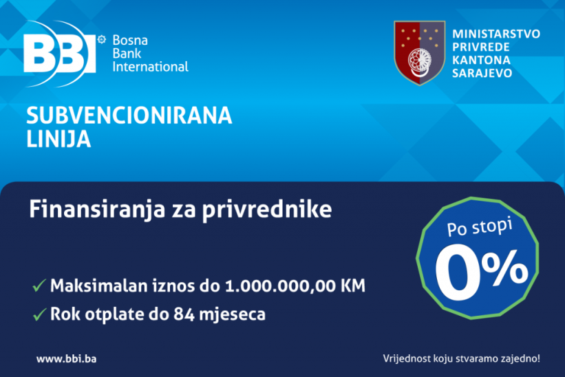 BBI finansiranje za privrednike sa područja KS uz profitnu stopu od 0 posto