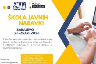 Trodnevna škola javnih nabavki s praktičnim i individualnim korištenjem sistema e-Nabavke