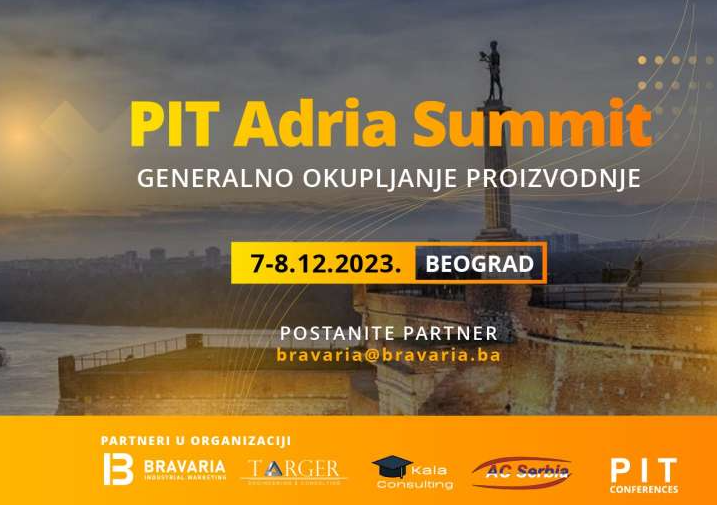 U Beogradu 7. i 8. decembra regionalni 'PIT Adria Summit 2023'