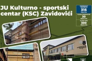 Počela rekonstrukcija zgrade Kulturno-sportskog centra Zavidovići sredstvima Vlade ZDK i FBiH