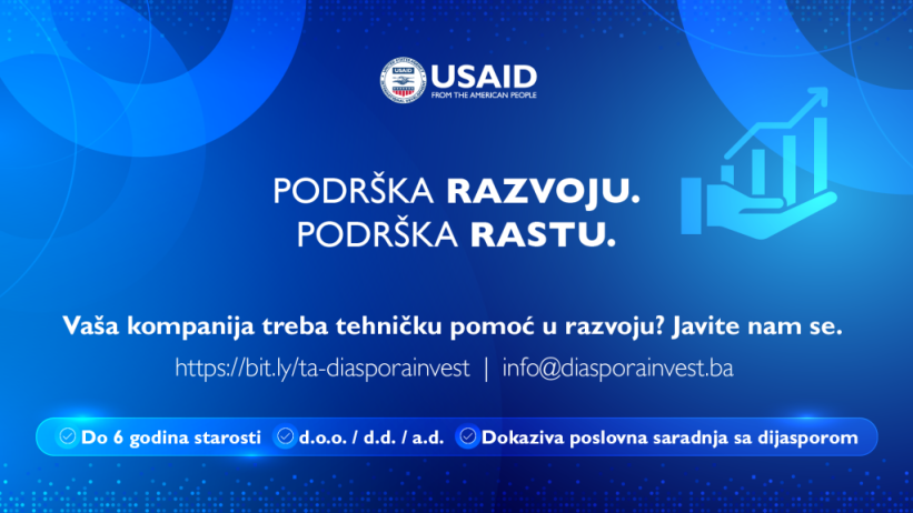USAID otvorio novi poziv za podršku razvoju kompanija u BiH
