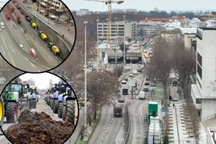Video/Foto: Haos u Njemačkoj: Generalni štrajk, blokirani putevi, radnici na ulicama...
