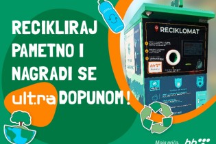 Nagrađivanje Ultra kreditom za odlaganje otpadne ambalaže  u reciklomate u Sarajevu