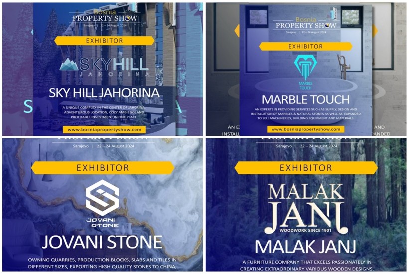 Bosnia Property Show: Izlažu Sky Hill Jahorina, Marble Touch, Jovani Stone, Malak Janj