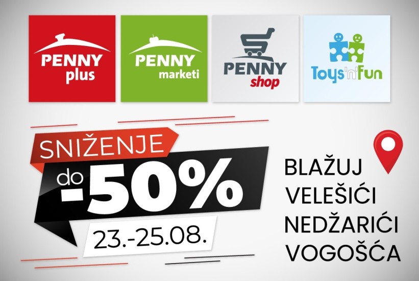 Shopping vikend u Pennyju: Velika sniženja, proslava, nagrade