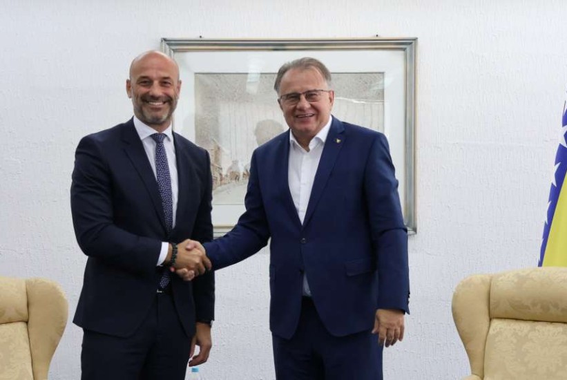 Nikšić, Kraljević i Hrnjić s viceguvernerom Razvojne banke Vijeća Evrope