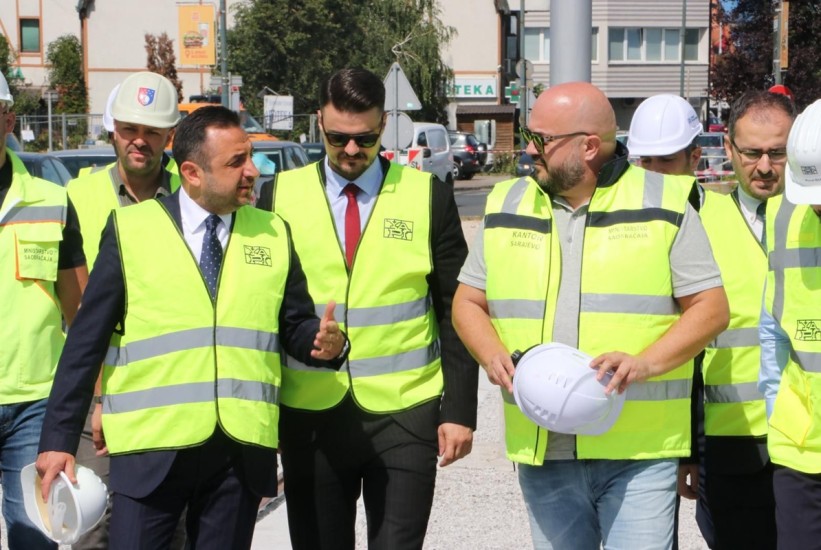 Šteta i ambasador Turske obišli radove na tramvajskoj pruzi do Hrasnice