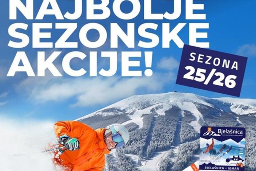 Bjelašnica objavila cijene za novu sezonu: Dnevna karta skuplja 10 KM