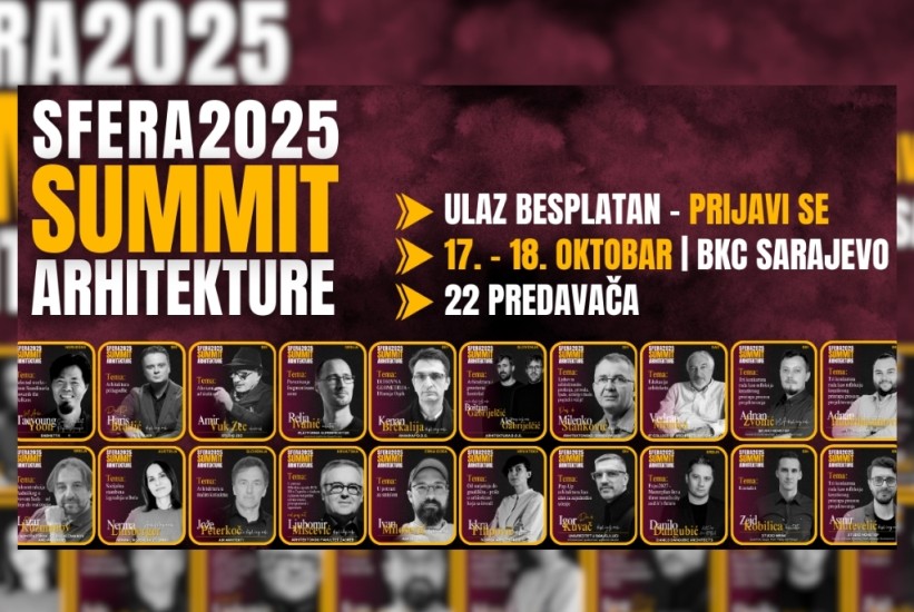 Preuzmite besplatnu ulaznicu za Regionalni summit arhitekture 2025