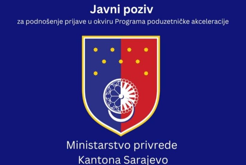 Objavljen javni poziv za učešće u Akceleracijskom programu za startupe Kantona Sarajevo