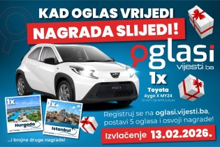 Oglasi.vijesti.ba pokreću veliku nagradnu igru – osvoji auto, putovanja...