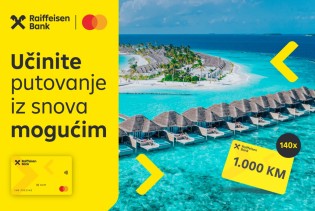 Učinite putovanje iz snova mogućim samo uz Raiffeisen banku