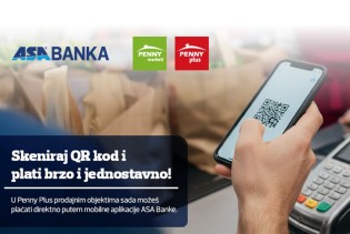 ASA Banka i Penny Plus omogućili plaćanje putem QR koda