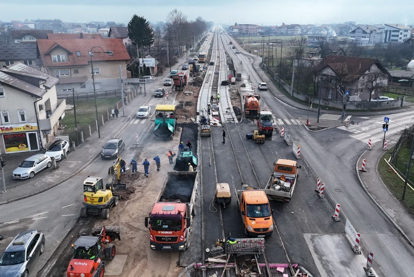 Završavaju se radovi na još jednoj raskrsnici tramvajske pruge do Hrasnice