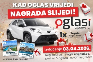 Još samo danas: Objavi Oglase i osvoji automobil, putovanja i druge vrijedne nagrade