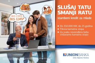 Uskoro nastavak kreditne linije Stambeni krediti za mlade Union banke d.d. Sarajevo